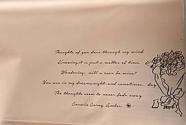 Плівка (калька) матова в листах "Лист - персикова" (58 см х 58 см) 5 листів