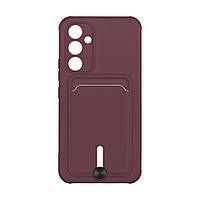 Чехол для Samsung Galaxy A54 5G TPU Colorfull Pocket Card Цвет 42 Maroon