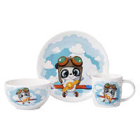 Набір дитячого посуду 3 предмети Panda pilot Ardesto AR3451PS