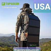 Портативная солнечная складная панель TopSolar 30W [США]