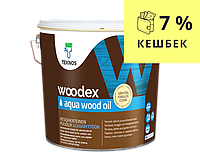 Масло влагозащитное TEKNOS WOODEX AQUA WOOD OIL для древесины 2,7л