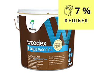 Олія вологозахисна TEKNOS WOODEX AQUA WOOD OIL для деревини 2,7 л