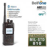 Рация BelFone TD-511 - это шифрование AES256 с Motorola DP4801e!