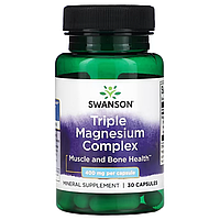 Triple Magnesium Complex 400 мг Swanson 30 капсул