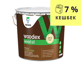 Олія вологозахисна TEKNOS WOODEX WOOD OIL для деревини 2,7 л