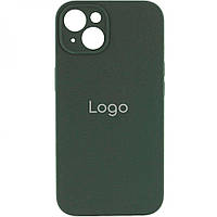 Чехол для iPhone 13 Silicone Case Full Camera with Frame Цвет 71 Dark Green