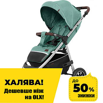 Carrello Bravo Air Дитяча коляска прогулянкова з надувними колесами CRL-5512 Basil Green Бірюзовий Акція до 03.03
