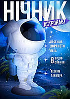 Нічник-проєктор Астронавт ANDER ONE зіркове небо 8 режимів туманностей зі швидким налаштуванням яскравості та швидкості руху