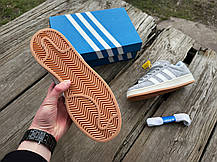 Чоловічі кросівки Adidas Campus 00s Grey Three/Cloud White/Off White сірі з білим, фото 6