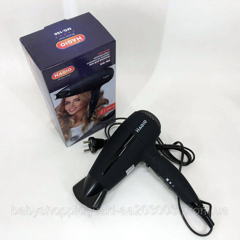 Фен MAGIO MG-166, класичний фен для волосся, електричний фен для сушіння волосся, фени для VQ-711 сушіння волосся