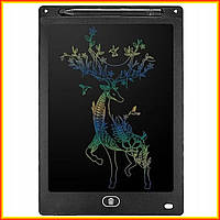 Детский графический планшет доска для рисования, цветной LCD 12" А4, со стилусом, для ребенка, для детей