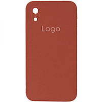 Чехол для iPhone Xr Silicone Case Square Full Camera Цвет 14 Red