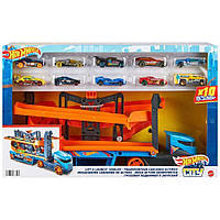 Автовоз-спуск Hot Wheels з 10 машинками Hot Wheels Lift and Launch