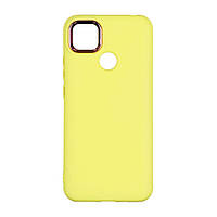 Чехол Silicone Cover Metal frame (AA) для Xiaomi Redmi 9C / 10A Цвет 04.Yellow