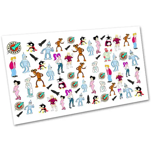 Слайдер-дизайн EasyNails Мультяшки w5357, фото 1