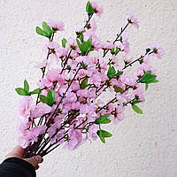 Штучні квіти. Гілка сакури, рожева, 60 см. Пакування 5 шт