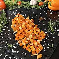 Кубики кальмара з перцем снеки 1 кг