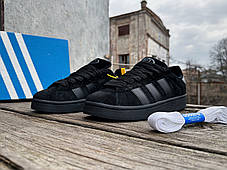 Чоловічі кросівки Adidas Campus 00s Core Black чорні, фото 4