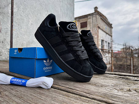 Чоловічі кросівки Adidas Campus 00s Core Black чорні, фото 1