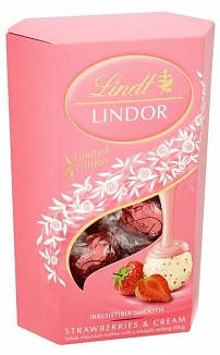 Lindt Lindor Strawberries & Cream 200g, фото 1