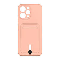 Чехол для Xiaomi Redmi 12 TPU Colorfull Pocket Card Цвет 19 Pink sand