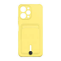 Чехол для Xiaomi Redmi 12 TPU Colorfull Pocket Card Цвет 04 Yellow