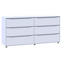 Комод у спальню Глобус білий 160 см на 6 ящиків. Комоди для спальні під телевізор. Меблі для дому
