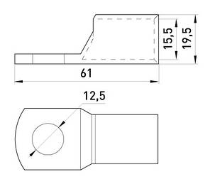 Мідний луджений кабельний наконечник e.end.stand.c.120, фото 3
