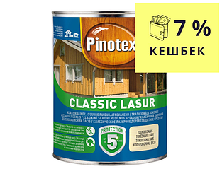 Лазур-лак антисептичний PINOTEX CLASSIC LASUR для деревини матовий безбарвний 3л