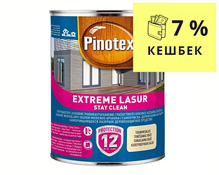 Лазур-лак антисептичний PINOTEX EXTREME LASUR для деревини напівглянцевий безбарвний 3л