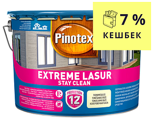 Лазур-лак антисептичний PINOTEX EXTREME LASUR для деревини напівглянцевий 10л