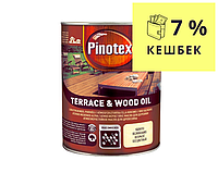 Масло антисептическое PINOTEX TERRACE & WOOD OIL для древесины матовое1л