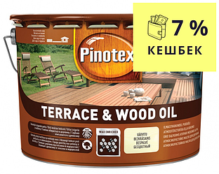 Олія антисептична PINOTEX TERRACE & WOOD OIL для деревини матова 10 л