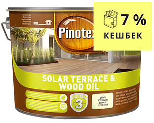 Олія з воском PINOTEX SOLAR TERRACE & WOOD OIL для меблів матове 9,3 л