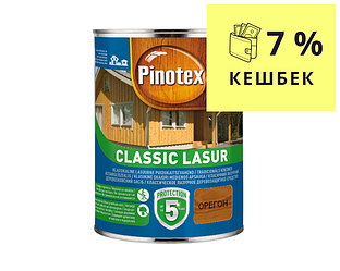 Лазур-лак антисептичний PINOTEX CLASSIC LASUR для деревини матовий орегон 1л