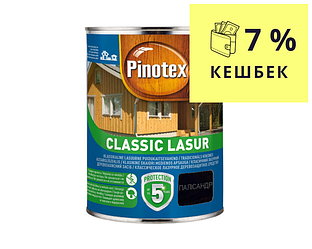 Лазур-лак антисептичний PINOTEX CLASSIC LASUR для деревини матовий палісандр 1л