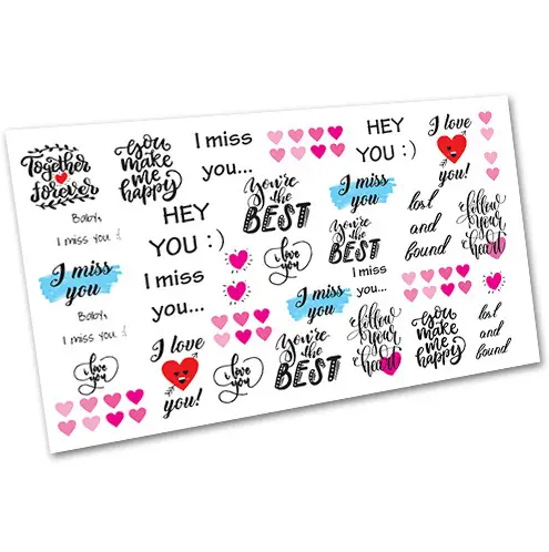 Слайдер-дизайн EasyNails Любов w5417, фото 1