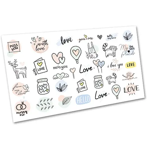 Слайдер-дизайн EasyNails Любов w5428, фото 1