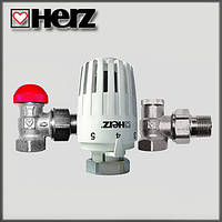 Термостатический комплект HERZ Project TS-90-V 1/2" угловой (арт. V772463)