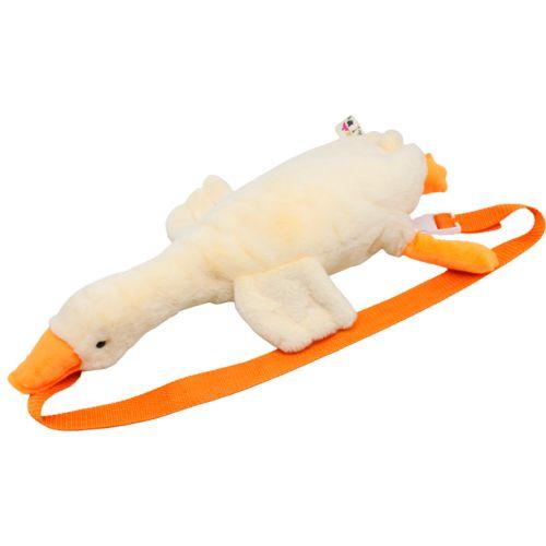 Мʼяка сумка "Гусь-обіймусь", 50 см (бежева), фото 1