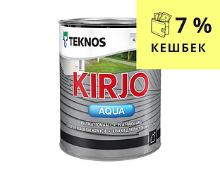 Емаль акрилова TEKNOS KIRJO AQUA для дахів і листового металу транспарентна (база 3) 0,9 л