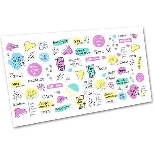 Слайдер-дизайн EasyNails Написи w5354, фото 1