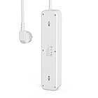 Мережевий Фільтр 1.8м Hoco NS1 Aura 4-bit PD 20W 2xUSB+Type-C, фото 2