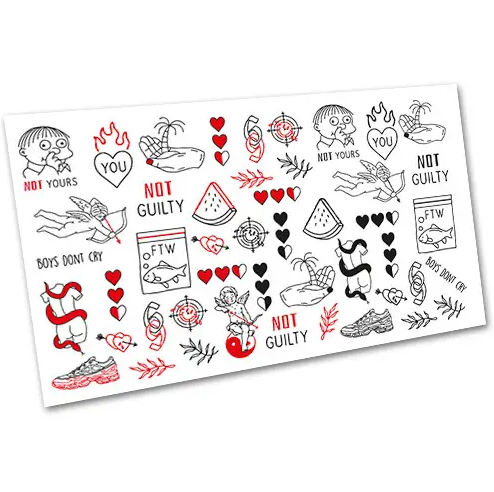 Слайдер-дизайн EasyNails Написи w5388, фото 1