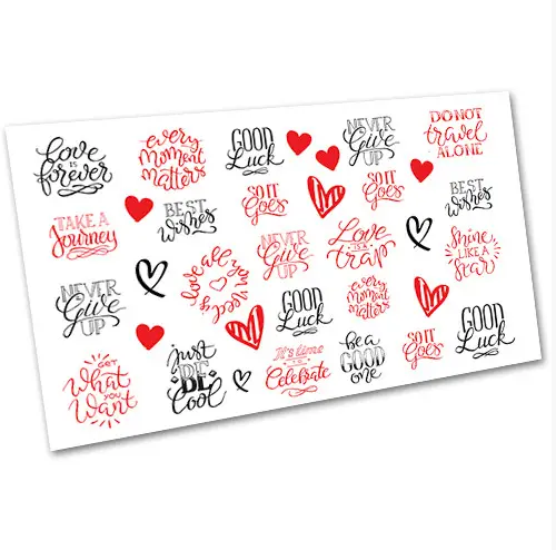 Слайдер-дизайн EasyNails Написи w5412, фото 1