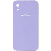 Чехол для iPhone Xr Silicone Case Square Full Camera Цвет 39 Elegant purple