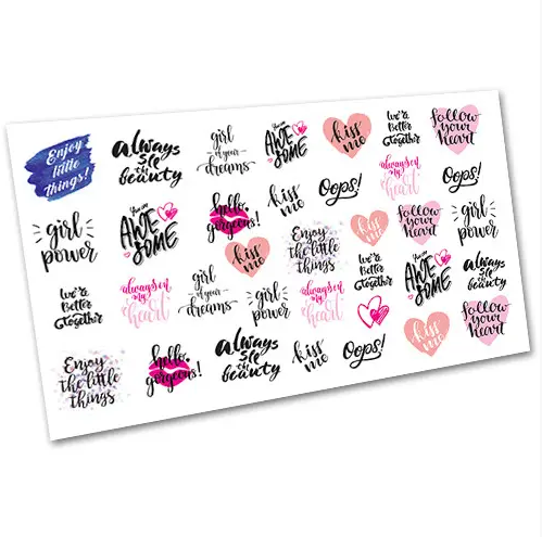 Слайдер-дизайн EasyNails Написи w5415, фото 1