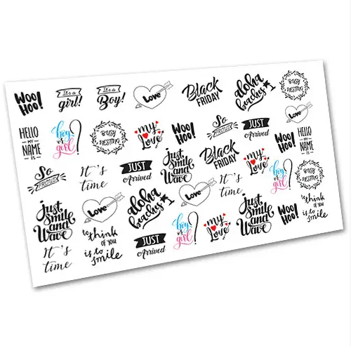 Слайдер-дизайн EasyNails Написи w5419, фото 1