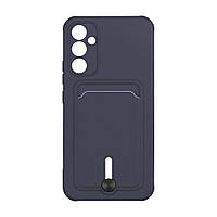 Чехол для Samsung Galaxy A34 5G TPU Colorfull Pocket Card Цвет 08 Dark blue