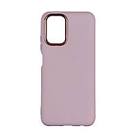 Чохол Silicone Cover Metal frame (AA) для Xiaomi Redmi Note 10 / Note 10s Колір 19.Pink sand